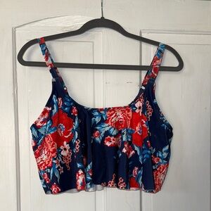 Floral swimsuit top, new with tag.
